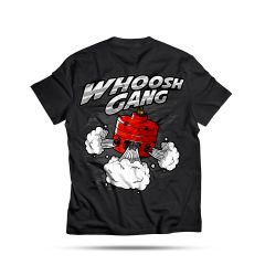 BLACK SHORT SLEEVE- WHOOSH GANG