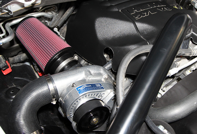 Stage 2 RAM ProCharger underhood