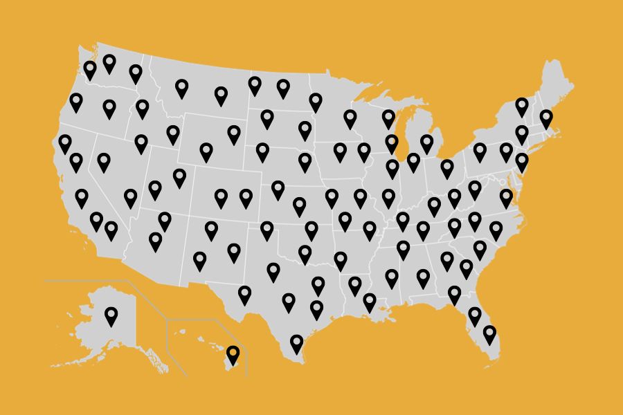 Dealer Locator Map with Icons