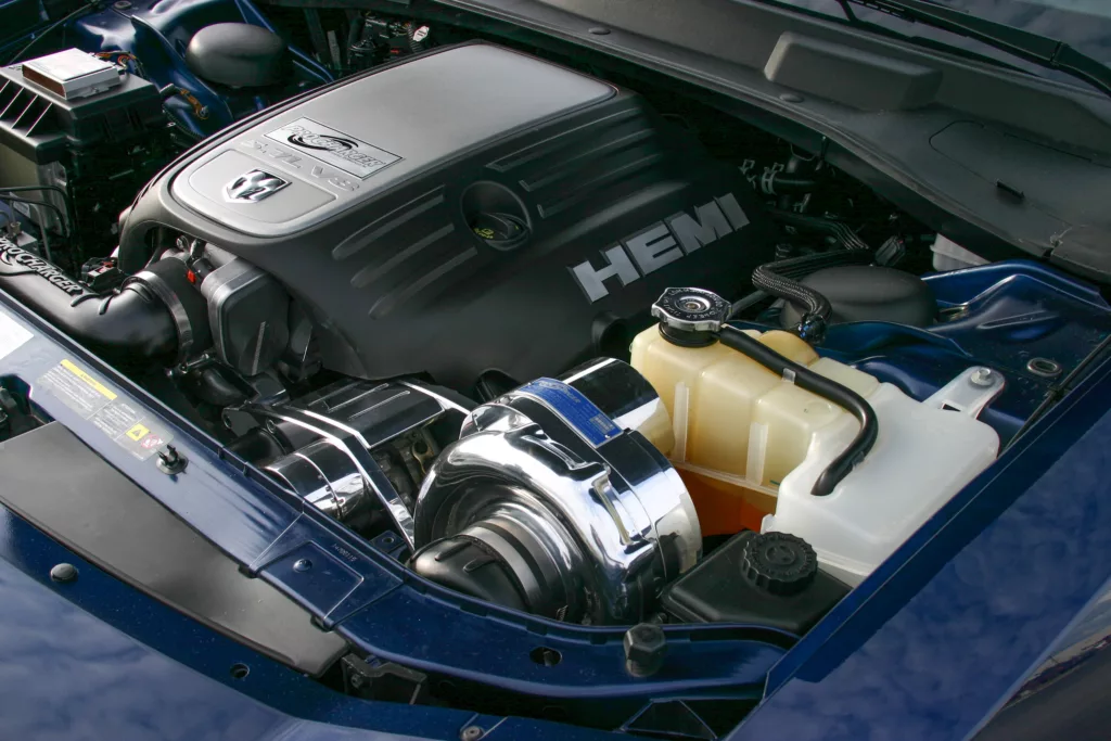 2007 Dodge Charger R/T (5.7) ProCharged Blue underhood
